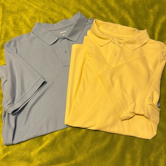 Sonoma Other - 2 pm Sonoma Mens Polo XL Blue and Yellow Short Sleeve Cotton Life Style Casual
